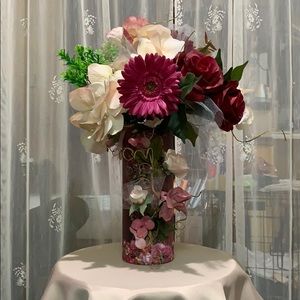 Customized Vase and Bouquet, w/ Tulle & Ting Ting